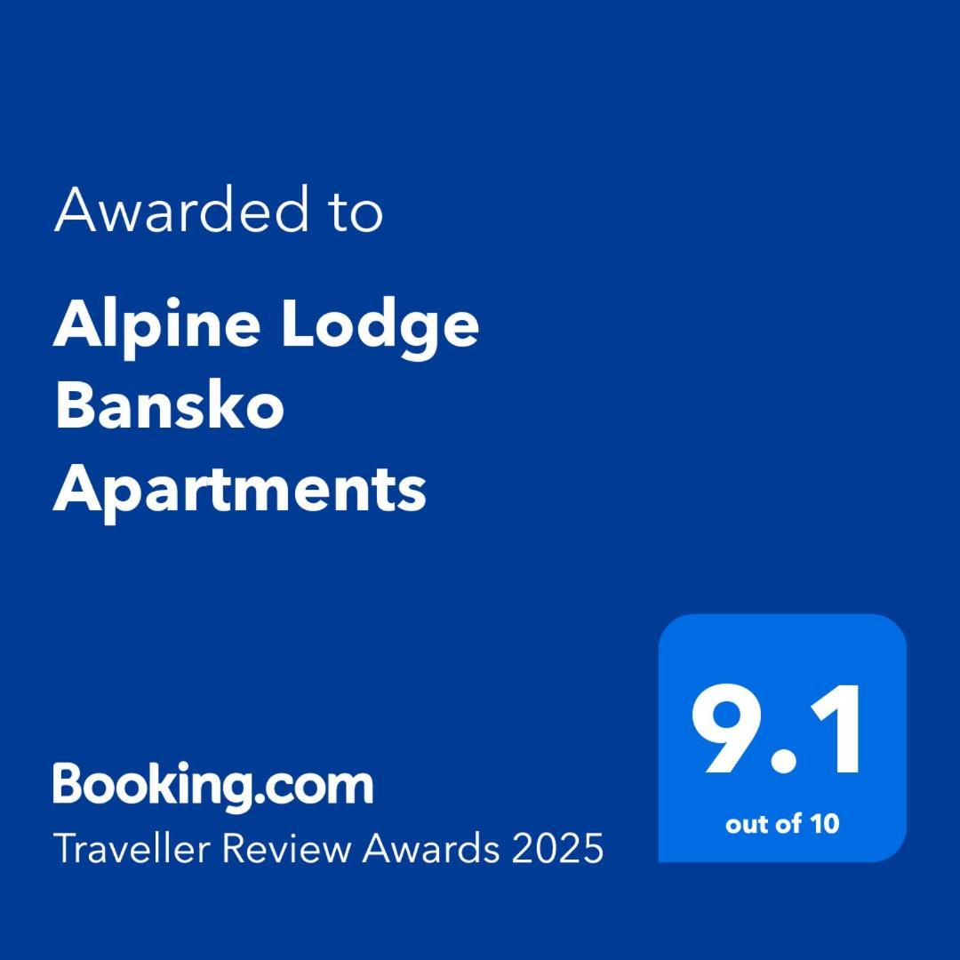 Alpine Lodge Bansko Apartments Exteriör bild